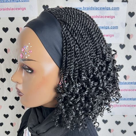 Headband Twist Curly Braided Wig. To order go to the link 👉 www.braidslacewigs.com . . . . . . . . . . . . . . . . . . #headbandwig #curlywig #twistbraids #braidedwigs #shortwig #lacewigs #twiststyles #summerwig #curlsoncurls #curlspirations #curlygirlmethod #blackgirlmagic #blackownedbusiness #curledhair #blackgirlhairstyles #curlcrush #wigsforblackwomen #hairinspiration #wiglife #braidwig #curlfriends #wigsforsale #wigshop #messybraid #curly #messyhair #curlspecialist #bohobraids #goddessb... Twist Goddess Braids, Twist Goddess, Cornrows Twist, Braids Faux Locs, Braids Cornrows, Messy Braids, Braided Wigs, Twist Styles, Braided Wig