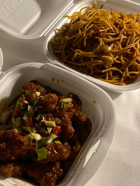 chinese takeout food hotel bed takeout noodles Takeout Food Aestathic, Chinese Takeout Aesthetic, Takeout Aesthetic, Takeout Noodles, Chinese Food Takeout, Friends Mood, Chinese Take Out, Takeout Food, Aesthetic Foods