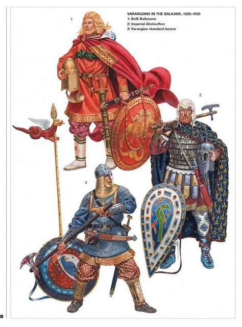 Byzantine Army, Varangian Guard, Warriors Illustration, Historical Warriors, A Knight's Tale, Eastern Roman, Empire Romain, Ancient Warfare, Historical Armor