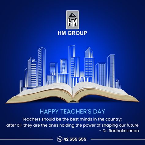 This Teacher's Day, let us recognize the struggles and hurdles teachers have to face. Let us start to enable them to teach at their full potential. Join us to create awareness and effect positive change! HM group is extending Blockbuster Deals for Ready-to-move-in Luxury Homes. Homes that are future-ready at www.hmconstructions.com Call us on 080 4255 5555. Book an appointment with our home counsellor, call us on 888 022 5555. #realestatebangalore #homebuyingtips #HMGroup #RealEstateO Teachers Day Creative Ads Real Estate, Ig Edit, Teachers Day Poster, Happy Gandhi Jayanti, Photoshop Tutorial Typography, Makeup Order, Gandhi Jayanti, Wood Table Design, Fire Door