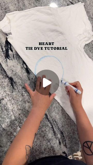 How To Do Tye Dye, Heart Tie Dye Tutorial, How To Heart Tie Dye, Tye Dye Red White And Blue Shirts, How To Make A Heart Tie Dye Shirt, How To Do Heart Tie Dye, Tye Dye Heart Pattern, How To Tie Dye Heart Pattern, Heart Tie Dye Patterns