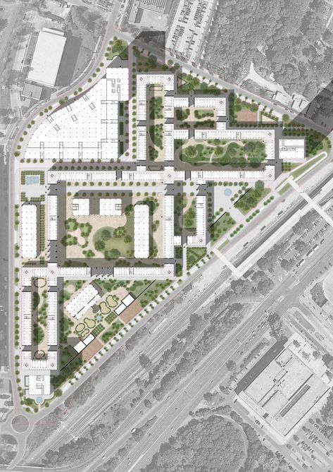 Site Design Architecture, Masterplan Architecture, Architecture Site Plan, Landscape Architecture Plan, David Chipperfield Architects, Urban Design Graphics, Urban Design Architecture, David Chipperfield, Urban Design Concept