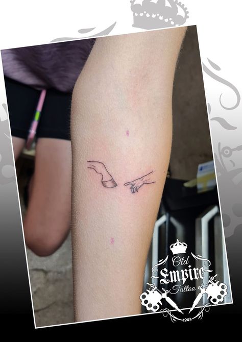 Dressage Tattoo Ideas, Hoofprints Tattoo, Horse Hand Tattoo, Equine Tattoos Simple, Horse Lover Tattoo, Horse Tattoos Ideas, Horse Tatoos Ideas Simple, Small Tattoos Horse, Mini Horse Tattoo