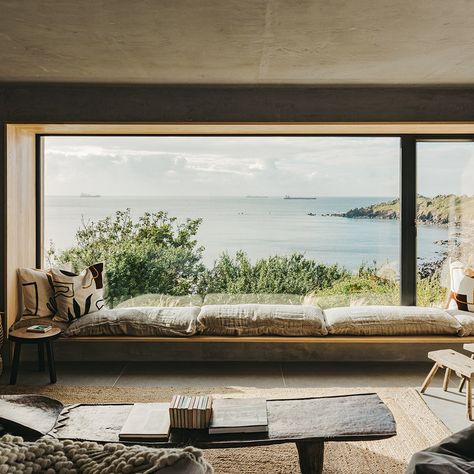 Cornwall House by Kathryn Tyler | House & Garden Cornwall House, Cornish Cottage, 1960s House, Dream Escape, South West Coast Path, Floating Staircase, Vintage Dressing Tables, Sea House, Coastal House