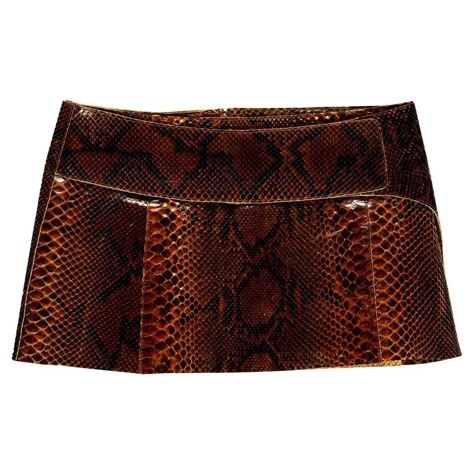 Dolce & Gabbana brown python mini skirt, ss 2000 Black Leather Mini Skirt, Knee Length Skirt Pencil, Bubble Skirt, Dolce E Gabbana, Virtual Closet, Dream Clothes, Fashion Killa, Python, Dream Wardrobe