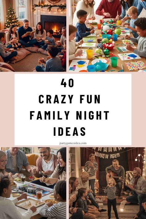 Family Night Ideas are designed to help families come together, creating opportunities for bonding, laughter, and shared experiences. Family Night Movies, Family Night Activities At Home, Diy Family Game Night, Family Movie Night Ideas, Family Night Ideas, Family Fun Dinner, Family Game Night Party, Family Game Night Ideas, Games Ideas For Adults