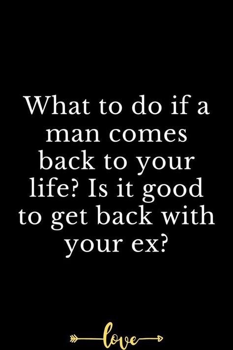 It is true that some relationships are more difficult to overcome than others, and therefore, sometimes we find ourselves wondering what will become of our ex’s lives, and they probably even give us wishes to get back in touch. But it is in these types of situations we must ask if that would be the best. How would the other person react, and how will I react? If you are in a similar situation, and an ex has reappeared on the scene, find out how you can deal with it. My Ex Wants Me Back, Ex Comes Back, What Men Really Want, Get Over Your Ex, Relationship Posts, Ex Love, In Relationship, Want You Back, Getting Over