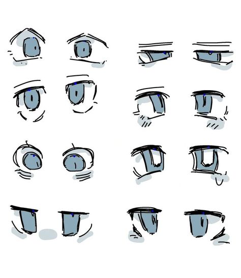 Eyes Chibi Reference, Drawing Eyes Simple, Cute Chibi Eyes Reference, Free Eye Base, Drawing Chibi Eyes, Eye Base Drawing Male, Art Expressions Reference, Eye Tips Drawing, Oc Eyes Drawing