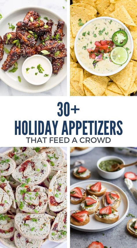 Need party appetizers that will impress your guests and keep them coming back for more? These 30+ holiday appetizer ideas are packed with flavor and perfect for feeding a crowd. From cheesy dips to savory bites and festive cocktails, you’ll find something for everyone. Whether it’s a casual get-together or a fancy dinner party, these recipes make hosting stress-free and delicious! Fancy Christmas Appetizers, Holiday Appetizer Ideas, Good Appetizer, Cheesy Dips, Best Holiday Appetizers, Dinner Party Appetizers, Bbq Appetizers, The Best Appetizers, Impressive Appetizers