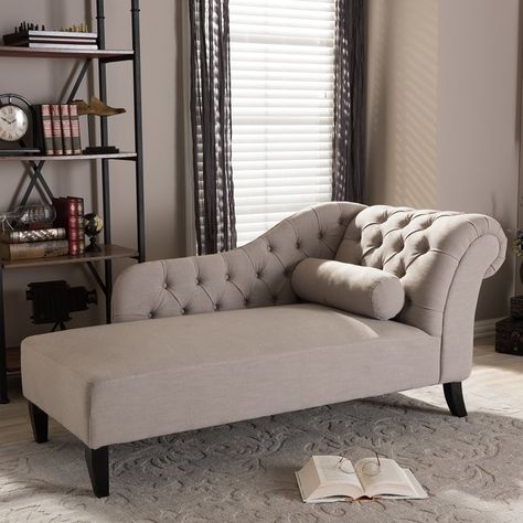 Bedroom Reading Chair, Chaise Lounge Bedroom, Tufted Chaise Lounge, Modern Chaise Lounge, Modern Chaise, Lounge Chair Bedroom, Furnitur Ruang Keluarga, Bedroom Nook, Upholstered Chaise