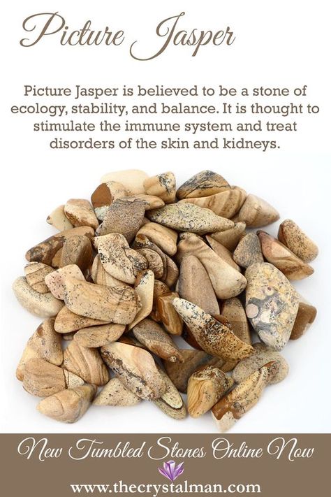 Picture Jasper Info ... (2020/08/07) Jasper Meaning, Crystals Healing Properties, Spiritual Crystals, Gemstone Meanings, Crystal Healing Stones, Crystal Magic, Energy Stones, Crystal Meanings, Minerals And Gemstones