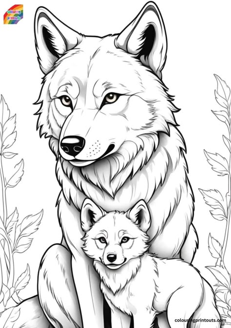 Christmas Adult Coloring Pages, Pictures Of Wolves, Free Printable Pictures, Wolf Coloring Pages, Baby Wild Animals, Animal Stencils, Girl Dog Names, Wolf Colors, New Coloring Pages