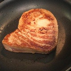 Savory Pan-Seared Tuna Steaks - Allrecipes.com Yellow Fin Tuna Recipes, Fried Tuna Steak, Yellow Fin Tuna Recipe, Pan Seared Tuna Steak, Fried Tuna, Ahi Tuna Recipe, Seared Tuna Steaks, Steaks Recipes, Cook Once Eat Twice