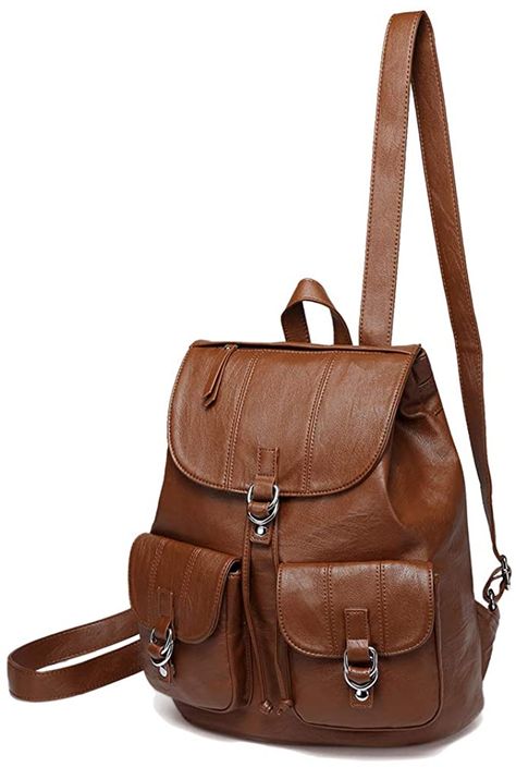 Backpack For College, School Shoulder Bag, Oc Au, Ladies Designer Handbags, Brown Clothing, Mini Backpack Purse, Shoulder Bags For School, Fashion Purses, Leather Backpack Purse