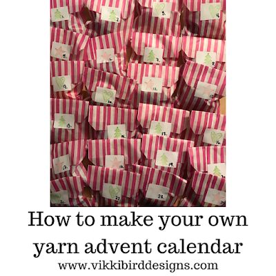 Vikki Bird Designs: Make your own yarn advent calendar Yarn Advent Calendar, Yarn Business, Advent Crafts, Advent Calendar Diy, Fabric Advent Calendar, Food Gift Ideas, Christmas Advent Calendar Diy, Knitting Patterns For Babies, Buy Stickers