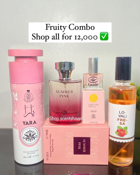 Shop from any of our available combos today. Every combo is carefully curated to serve your fragrance needs on a budget. To order: WhatsApp link in bio/ Send a Dm. WHATSAPP NUMBER: 08127006323 WHATSAPP IS PREFERRED FOR PLACING ORDERS We deliver nationwide. [perfume vendor, affordable perfume, perfume plug in Lagos, perfume vendor in Abuja, perfume in ibadan, fragrances in Lagos, cheap perfume, budget friendly perfume, Arab perfume, perfumes in Ibadan, perfumes in Lagos, perfumes in Abuja, ] Perfume Vendor, Affordable Perfume, Fragrance Advertising, Mist Perfume, Cheap Perfume, Fragrances Perfume Woman, Pink Perfume, Perfume Collection Fragrance, Skin And Hair Care