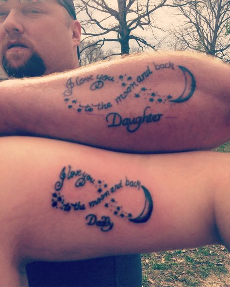 Meaningful Father Daughter Tattoos, Matching Tattoo Dad Daughter, Matching Dad And Daughters Tattoo Ideas, Tattoo Ideas For Father And Daughter, Daddy And Daughter Tattoo Ideas, Matching Dad Daughter Tattoos, Matching Tattoos With Dad, Father Daughter Matching Tattoos, Daughter And Father Tattoos