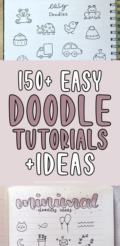 If you’re looking for easy doodle ideas, I’m sharing over 150 easy doodles that anyone can draw. Step By Step Drawing Doodles, Easy Bujo Doodles, May Doodles Ideas, August Doodles Easy, Diy Doodles Easy, Ideas For Doodles, Doodle Art Journals Cute, Journal Ideas Aesthetic Drawing, What To Draw Doodles