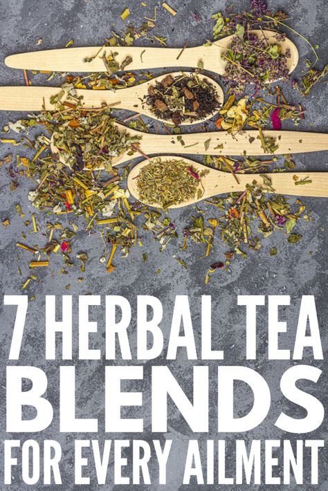 Herbal Tea 101: 7 Tea Remedies for Every Ailment Herbal Tea Photography, Herbal Tea Recipes Homemade, Tea Recipes Homemade, Tea Blends Recipes, Herbal Tea Garden, Herbal Tea Recipes, Herbal Tea Benefits, Tea Remedies, Teas Recipes