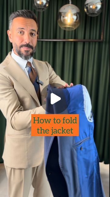 Luigi Lauro on Instagram: "How to fold the jacket 

More tips ?" Fold Suit For Travel, How To Pack A Suit, Fold Suit Jacket, Smart Jackets, How To Fold, Men’s Suits, Blazers For Men, Sport Coat, Long Coat