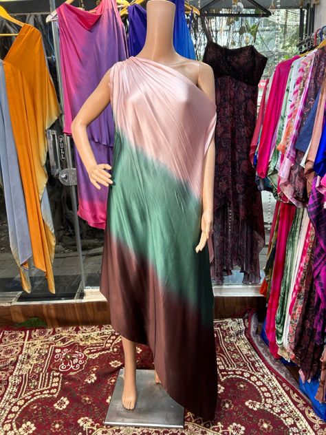 OFF SHOULDER DRESS WITH OMBRE SHADES IMPORTED GEORGETTE SATIN FABRIC Ombre Shades Fabric, Georgette Dress, Clothes Women, Satin Fabric, Fashion Clothes, Off Shoulder Dress, New Collection, Fashion Clothes Women, Shoulder Dress