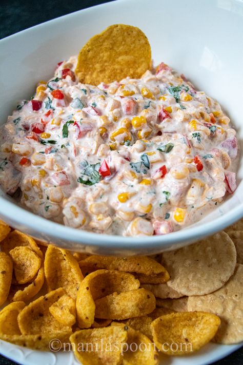 Creamy Corn Dip, Corn Dip Recipe, Corn Dip Recipes, Corn Cheese, Popular Appetizers, Corn Dip, Creamy Corn, Cream Cheese Dips, Dip Recipes Easy