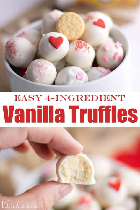 White Chocolate Recipes Easy, Oreo Cookie Truffles, Homemade Vanilla Ice Cream Recipe, Truffles Recipes, Truffle Balls, Truffle Recipe Easy, Cookie Truffles, Vanilla Oreo, Easy Truffles