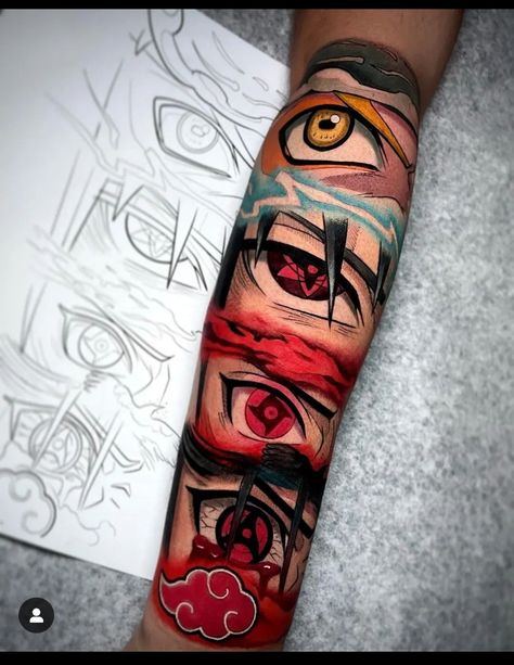 Naruto Symbols, Naruto Tattoos, The Hokage, Doll Tattoo, Manga Tattoo, Japan Tattoo Design, Naruto Tattoo, Perfect Tattoo, Chest Piece Tattoos