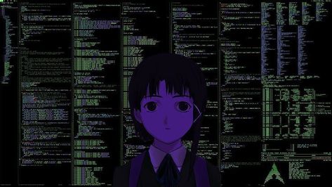 Lain Serial Experiments, Serial Experiment Lain, Anime Computer Wallpaper, Experiment Lain, Lain Iwakura, Wallpapers Pc, Wallpaper Notebook, Serial Experiments Lain, Goth Wallpaper