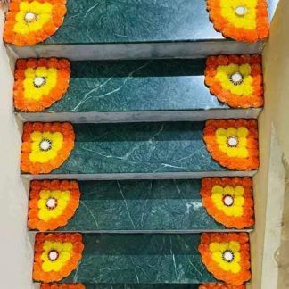 🌼✨ Elevate your Diwali celebrations with our stunning 12 Pieces Plastic Marigold Stairs Rangoli Design Flowers Corner Mat! 🌟 Perfect for adding a festive touch to your home, these vibrant mats beautifully accentuate your diya or candle holders, creating an enchanting atmosphere for the festival of lights.  #DiwaliDecor #RangoliDesign #MarigoldMats #FestivalOfLights #HomeDecor #CandleHolders #CelebrateWithStyle #DiwaliVibes  Price:-770/- Buy Now:-https://shorturl.at/GUAKl Rangoli Designs For Stairs, Designs For Stairs, Stairs Corner, Rangoli Decoration, Home Decor Diwali, Diya Lamp, Marigold Flowers, Diwali Diya, Rangoli Designs Flower