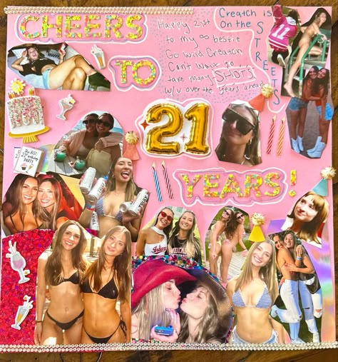 21st Birthday Photo Collage Ideas, 21er Book Pages, 21st Scrapbook Pages, Funny Shotbook Page, Funny Shot Book Page, 21 Letters For 21st Birthday, Shotbook Page 21st Page 1, Shotbook Page 21st Ideas, Shot Book Ideas 21 Birthday