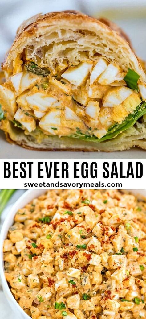 Egg Salad Recipe Healthy, Classic Egg Salad Recipe, Classic Savory, Classic Egg Salad, Roast Beef Sandwich, Sandwich Bar, Salad Recipes Video, Savory Meals, Egg Salad Recipe