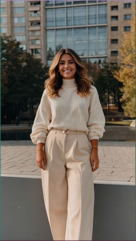 Mid Size Fashion Business Casual, 2024 Fall Fashion Trends Midsize, Fall Outfit Inspo 2024 Plus Size, H&m Women Outfits, Fall Fashion 2024 Women Office, Elevated Winter Outfits, Plus Size Autumn Fashion 2024, Autumn 2024 Fashion Trends Women, Fall Outfit Trends 2024