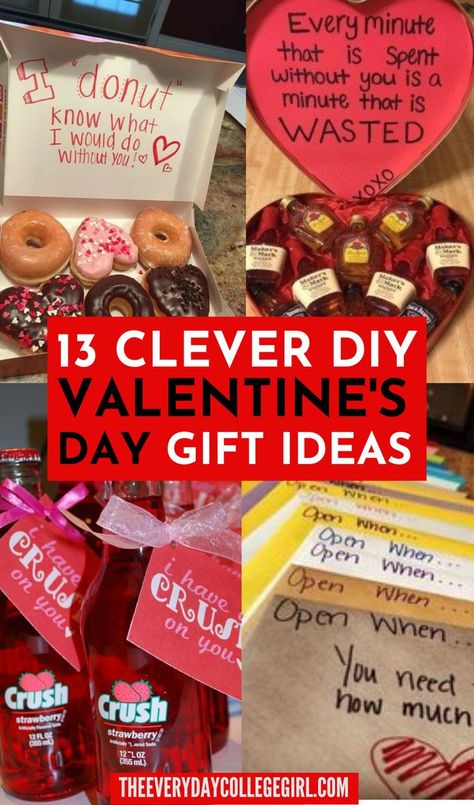 Valentine's Day Gifts Diy Valentines Ideas For Husband, Valentine’s Day Gift For Him Diy, Cute Valentines For Coworkers, Thoughtful Valentines Ideas, Diy Friend Valentine Gifts, Valentines For Her Cute Ideas, Valentines Unique Ideas, Val Pal Gift Ideas, Secret Pal Valentines Day Gifts