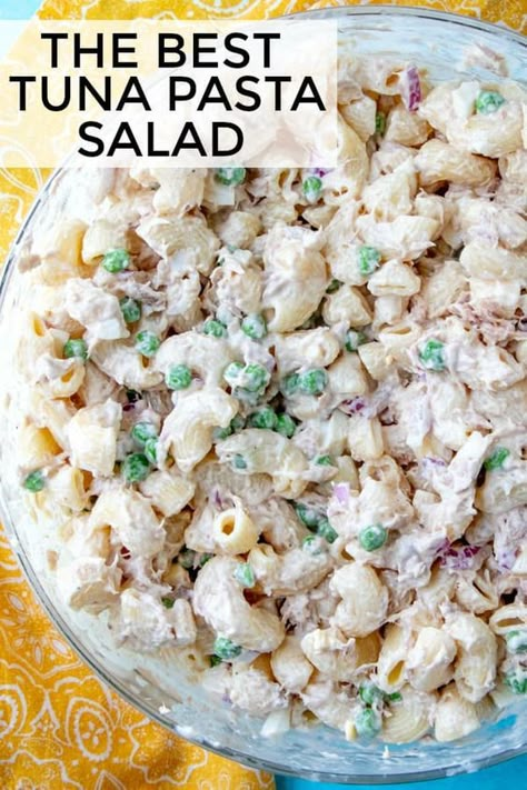 Best Tuna Pasta Salad, Tuna Pasta Salad Recipes, Tuna Pasta Salad, Salad Kale, Resep Pasta, Tuna Salad Pasta, Resep Salad, Summertime Recipes, Macaroni Salad Recipe