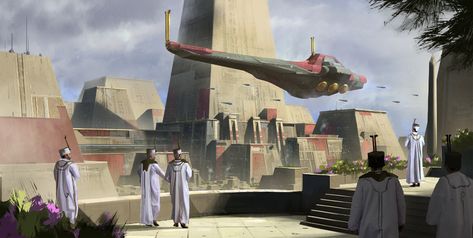 ArtStation - Future Egypt, Tom Leitch Sci Fi Egypt, Ancient Egypt Concept Art, Future Egypt, Sience Fiction, Egypt Concept Art, Rough Sketches, Arte Cyberpunk, Futuristic City, Future City