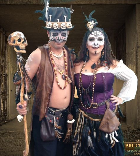 My DIY Voodoo costumes. Voodoo Costume, Voodoo Priestess, Deco Halloween, Fantasy Fest, Camp Site, Disney Shirts, Time Of The Year, Costume Ideas, White Lace