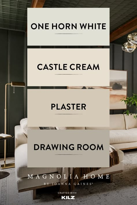 Were you inspired by Joanna Gaines’ Mini Reni project, where she renovated a house without undergoing a major demo day? Tackle your own project with this complementary interior paint color palette. Mini Reni, Complementary Interior, Interior Paint Color Palette, Joanna Gaines Paint Colors, Interior Paint Color, Paint Pallet, Decor Color Schemes, Moody Interiors, House Color Palettes