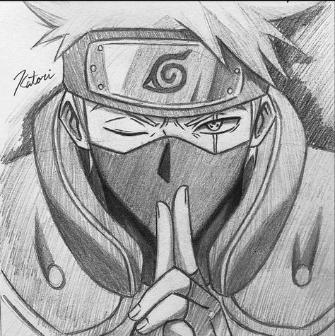 Kakashi Drawing, Naruto Drawings Easy, Animation Drawing Sketches, Anime Face Drawing, Pokemon Sketch, Naruto Sketch Drawing, Pencil Sketch Images, Naruto Sketch, Best Anime Drawings