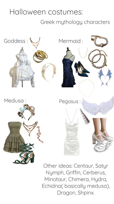 Mythological Creatures Costumes, Greek Mythology Halloween Costumes, Greek Mythology Outfits, Greek Mythology Creatures, Greek Mythology Costumes, Mythology Costumes, Mythology Creatures, Mythological Creatures, Greek Mythology