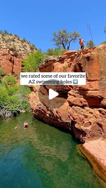 Jessica Kesti | 📍Arizona | Hiking + Adventures on Instagram: "BEST PEOPLE WATCHING? SAY LESS 😂

which one sounds the most fun?

follow along for all the best adventures in Arizona 👉🏻 @jess.kesti96 🤩

#swimminghole #arizonaadventures #arizonasbest #explorearizona #beattheheat" Arizona Adventure, Hiking Adventures, Say Less, Arizona Hiking, People Watching, Swimming Holes, Beat The Heat, Good People, To Do List