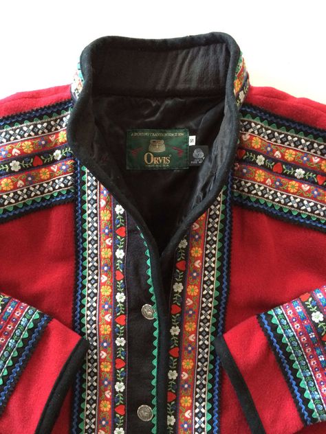 Orvis Saami Wool Jacket (VTG) Dnd Tarot, Sami People, Huge Hair, Tablet Weaving, Baggy Clothes, Christmas Style, Yarn Knitting, Arm Knitting, Fibre Art