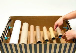 Picture of Makedo Xylophone Kids Xylophone, Toilet Paper Tubes, Cardboard Play, Cardboard Fireplace, Toilet Paper Art, Paper Towel Crafts, Paper Towel Tubes, Diy Instruments, Toilet Paper Tube