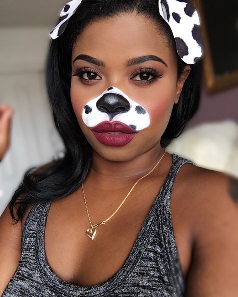 Boujee Living Room Decor, Dalmatian Costume Makeup, Dalmation Makeup, Puppy Makeup, Dalmatian Halloween, Filter Makeup, Halloween Makeup For Kids, Halloween Makeup Kits, Halloween Costumes Women Creative