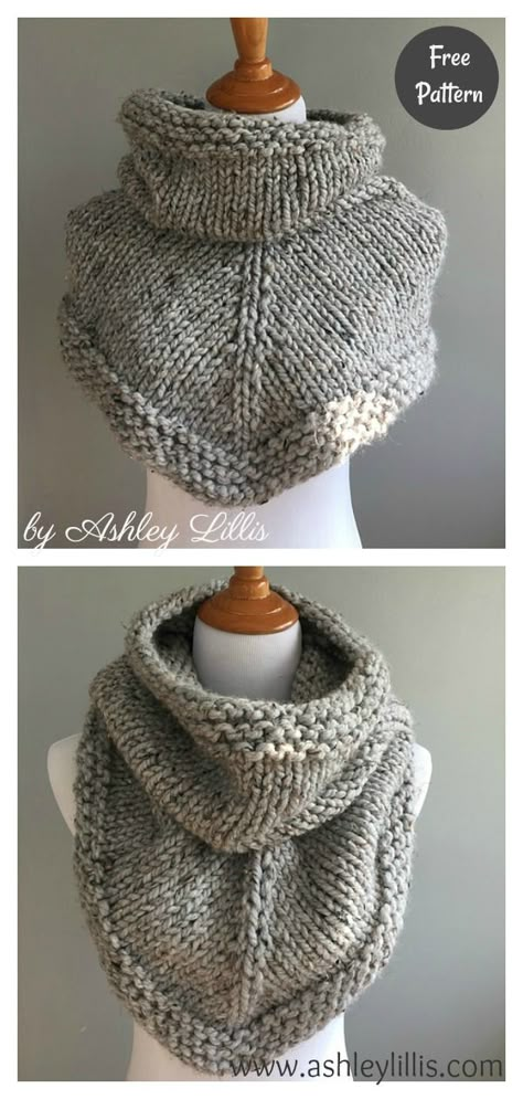 Stockinette Bandana Cowl Free Knitting Pattern #freeknittingpattern #knittingpattern #bandanacowlpattern #cowlfreepattern Corak Krusye, Projek Mengait, Bandana Cowl, Cute Bandana, Outlander Knitting, Ravelry Knitting, Cowl Knitting, Knitting Patterns Free Sweater, Knitting Patterns Free Scarf