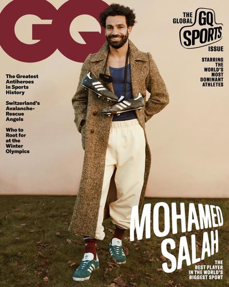 MAX SPORTS: MOHAMED SALAH MAKES IT ON THE COVER OF GQ MAGAZINE Liverpool Players, Mo Salah, Best Football Players, Football Fashion, Mohamed Salah, Vintage Tank Top, Gq Men, Gq Magazine, Stephen Curry