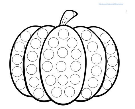 Do a Dot Pumpkin printable worksheet Halloween Dot Painting, Pumpkins Preschool, Dot Marker Printables, Halloween Worksheets, Pumpkin Activities, Dot Worksheets, October Crafts, Pumpkin Printable, Do A Dot