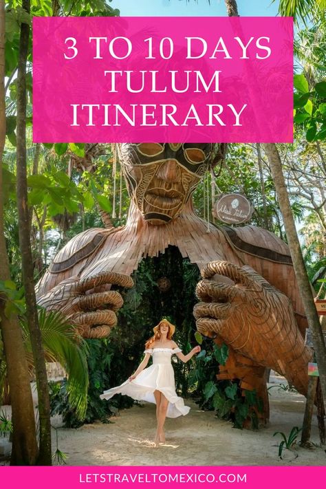 Get your ultimate Tulum itinerary! Whether you’re staying 3 or 10 days, this guide covers the best things to see and do, with practical tips to enhance your trip. Mexico Itinerary, Mexican Beach, Tulum Ruins, Tulum Travel, Mexican Beaches, Mayan Cities, Mexico Travel Guides, Tulum Beach, Beach Towns