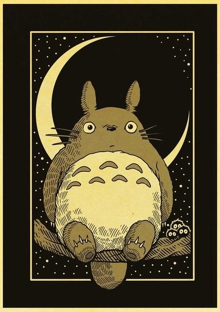 Aesthetic Room Decor Posters, Totoro Poster, Room Decor Posters, Ghibli Poster, Studio Ghibli Poster, Ghibli Artwork, Decor Posters, Anime Canvas Art, Studio Ghibli Movies