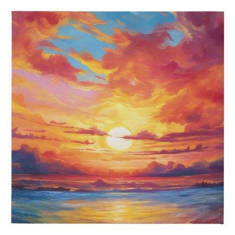 Sunset Png, Vintage Palm Tree, Beach Sunset Painting, Circle Png, Sunset Canvas Painting, Watercolor Art Landscape, Tree Sunset, Palm Tree Sunset, Colorful Sunset